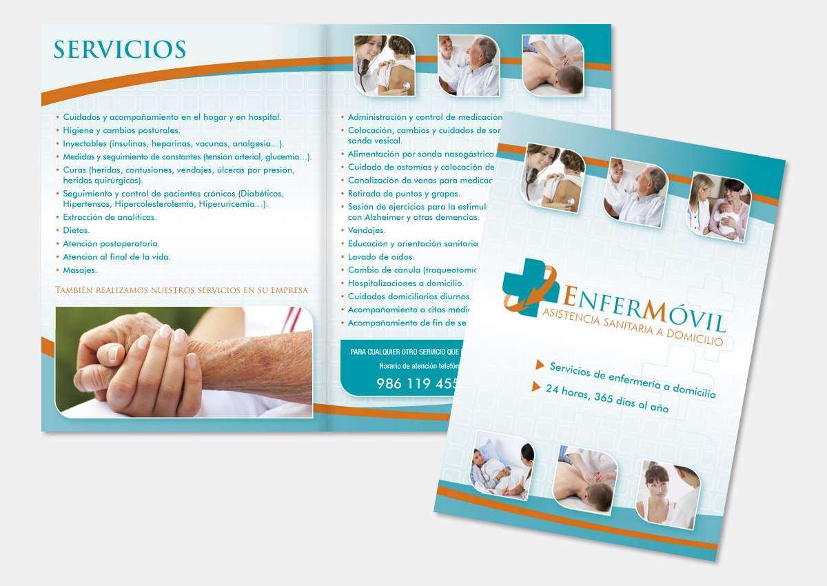 Diseño Publicidad Marketing sanidad salud folleto