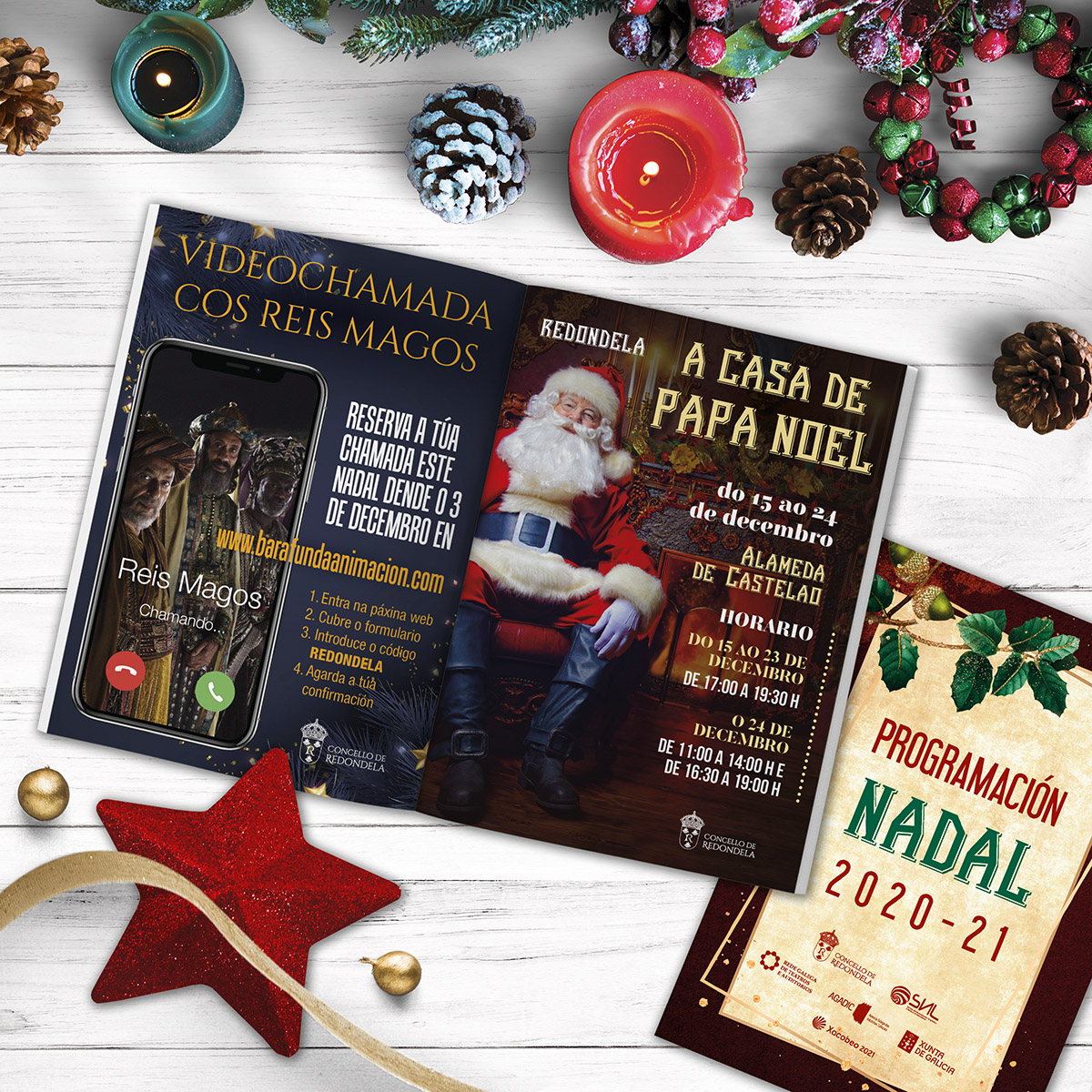 Campaña Ciclo Cultural Nadal Redondela Pontevedra Diseño Publicidad Marketing Evento cultura
