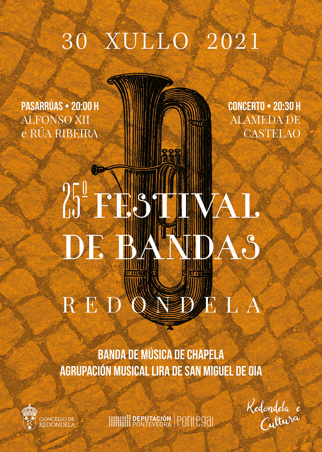 festival bandas Redondela Pontevedra Diseño Publicidad Marketing Evento cartel cultura