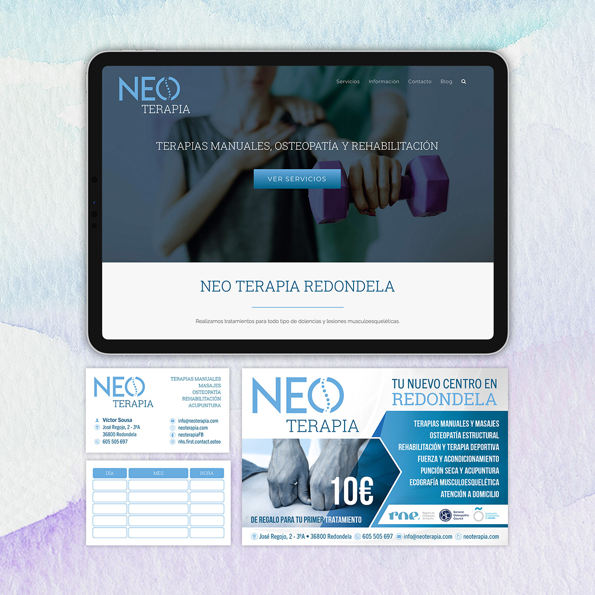 Diseño Publicidad Marketing Web Dominio Hosting Redes Sociales Folleto Flyer sanidad salud