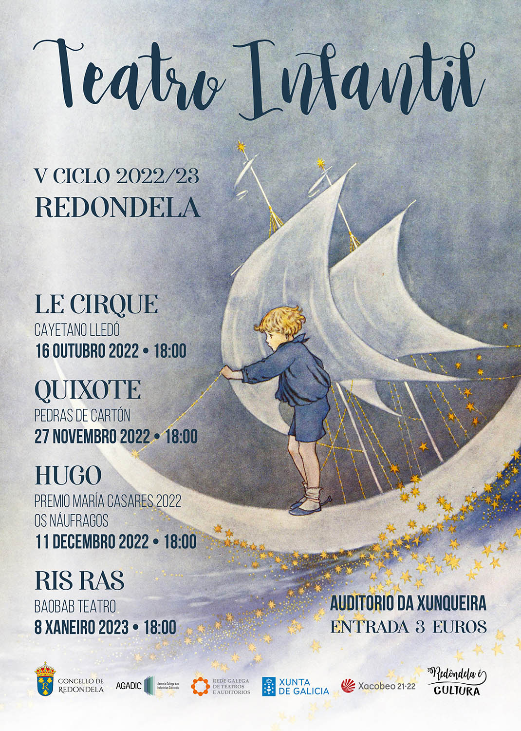 Campaña Ciclo Teatro Infantil Redondela Pontevedra Diseño Publicidad Marketing Evento cartel cultura