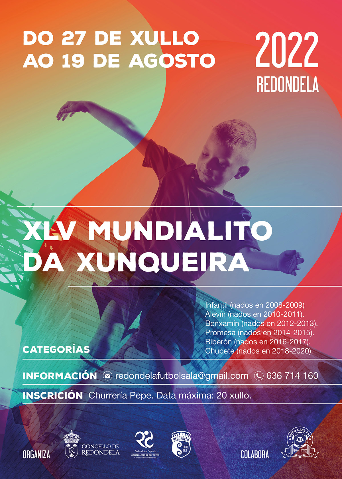 Campaña deporte futbol Redondela Pontevedra Diseño Publicidad Marketing Evento cartel